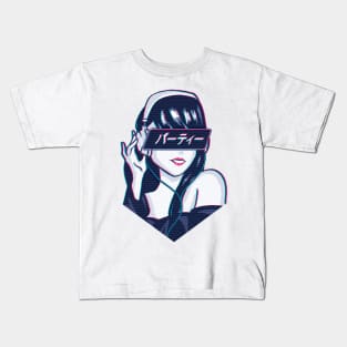 Party! - Sad Japanese Aesthetic Kids T-Shirt